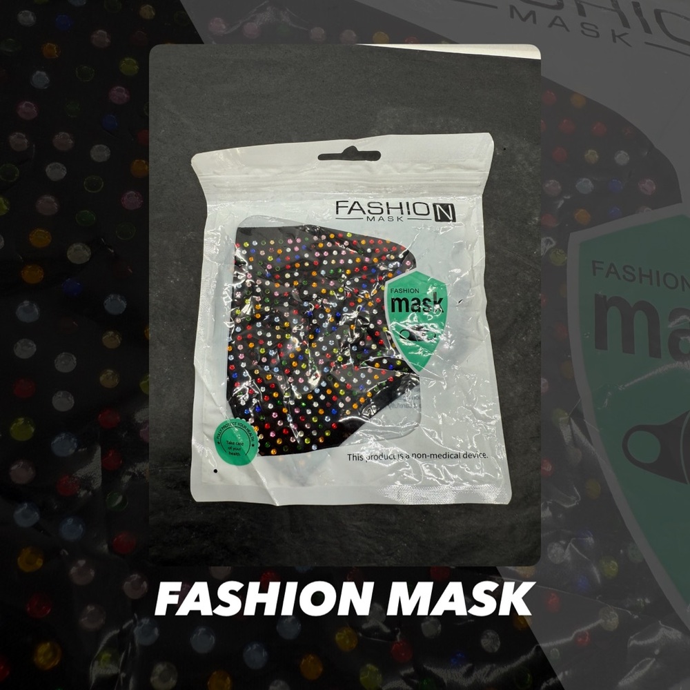 NWT Fashion Mask Jeweled Face Mask